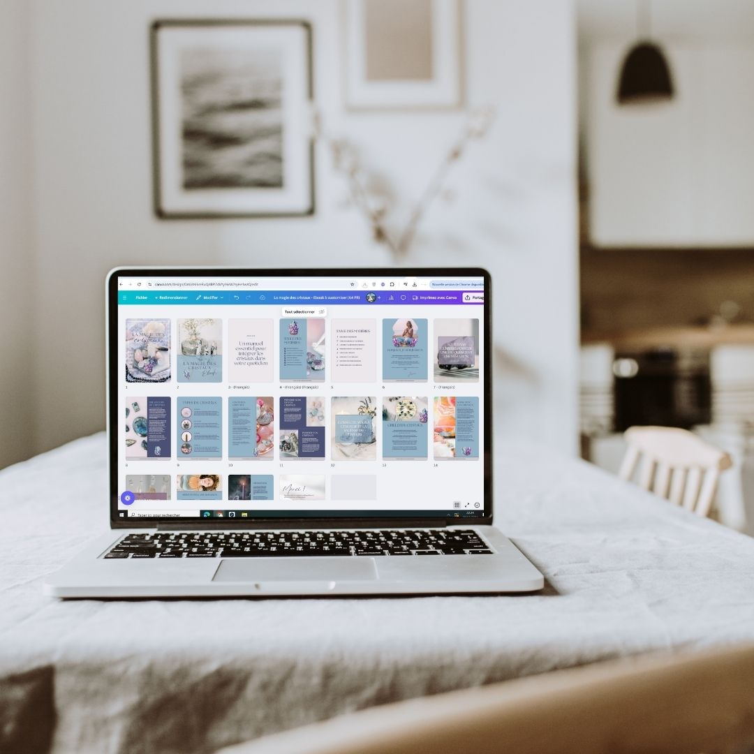 La magie des cristaux - Ebook à customiser (A4 FR)